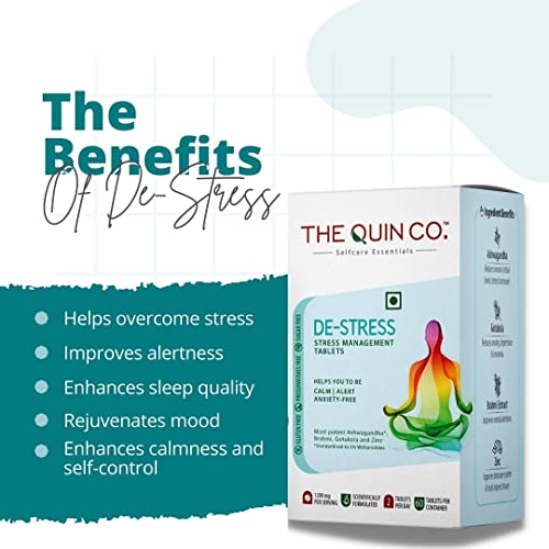 Image of The Quin Co. De-Stress Tablets- 30 tablets