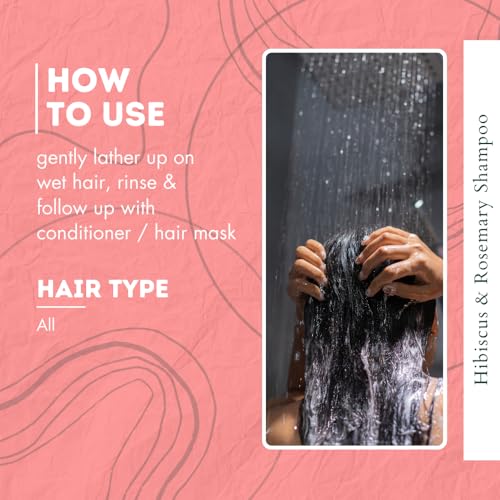 Image of Khadi Herbal & Organic Shampoo | E | Sulfate, SLS & Paraben Free (Hibiscus Rosemary 420)