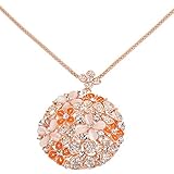 alfredo pauly schloss Lieferung im Schmucketui Alfredo Pauly Couture-Schmuck Blüten Collier rosé vergoldet Katzenaugen Imitat Kristalle