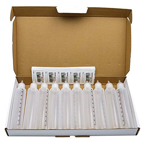 TORG TRADING Skala Leerflaschen BZW. Unicorn Bottle mit Skala - 10 x 100ml Kunststoffflaschen aus weichem PE inkl. 10… – Bild 3