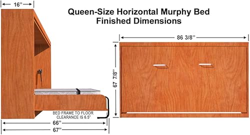 Miniatura 2 de Murphy - Kit de accesorios de cama tamaño Queen  Cama plegable con marco de madera de bricolaje para habitación de huéspedes fácil de construir