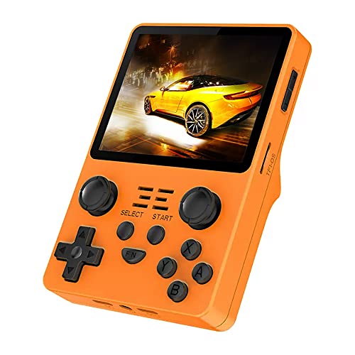Rgb20S Handheld Game Console 3.5 Inch Retro Games Consoles Classic Emulator Hand-Held Gaming Console Preinstalled Hand Held Video Games System 64Gb Yellow #TOP7