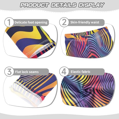 Bolaz Toddler Girls Leggings Printed Yoga Pants Leggings Stripe Graffiti for Kids3