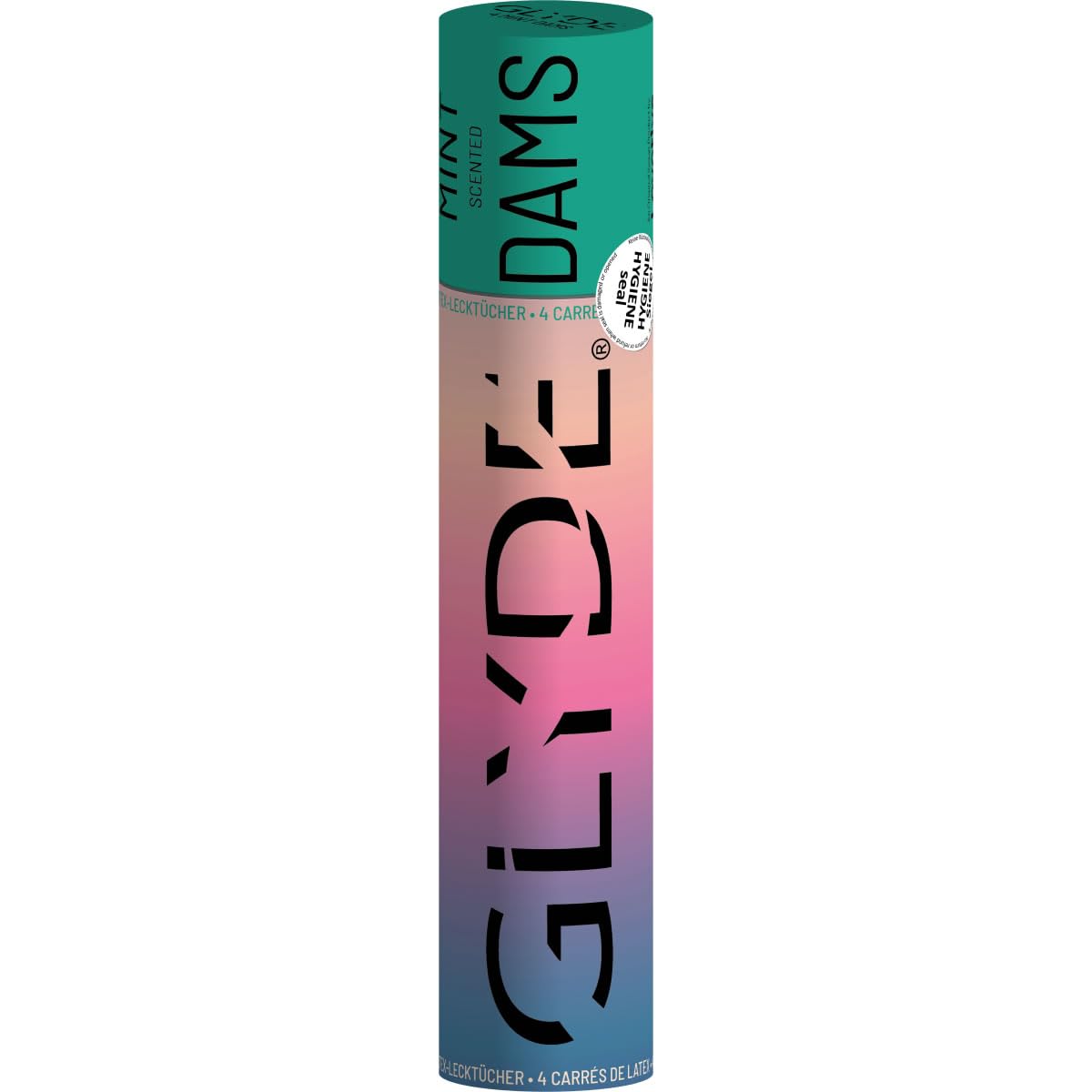 Glyde Dams MINT - 4 Latex-Schutztücher - Grün gefärbt - Lecktücher mit Pfefferminz-Duft