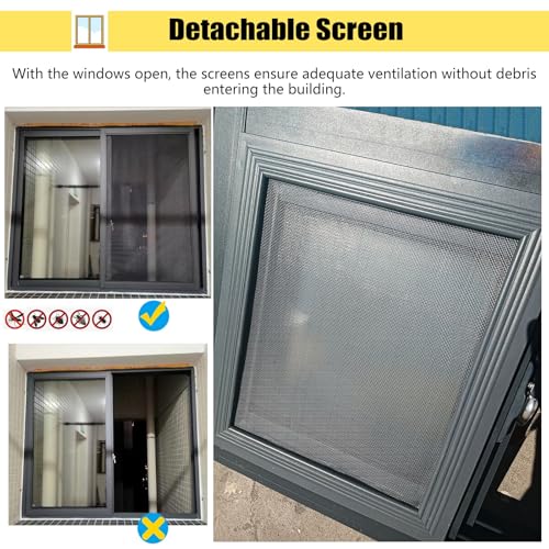 Ventanas de montaje empotrado negras para cobertizo y estancias pequeñas 4