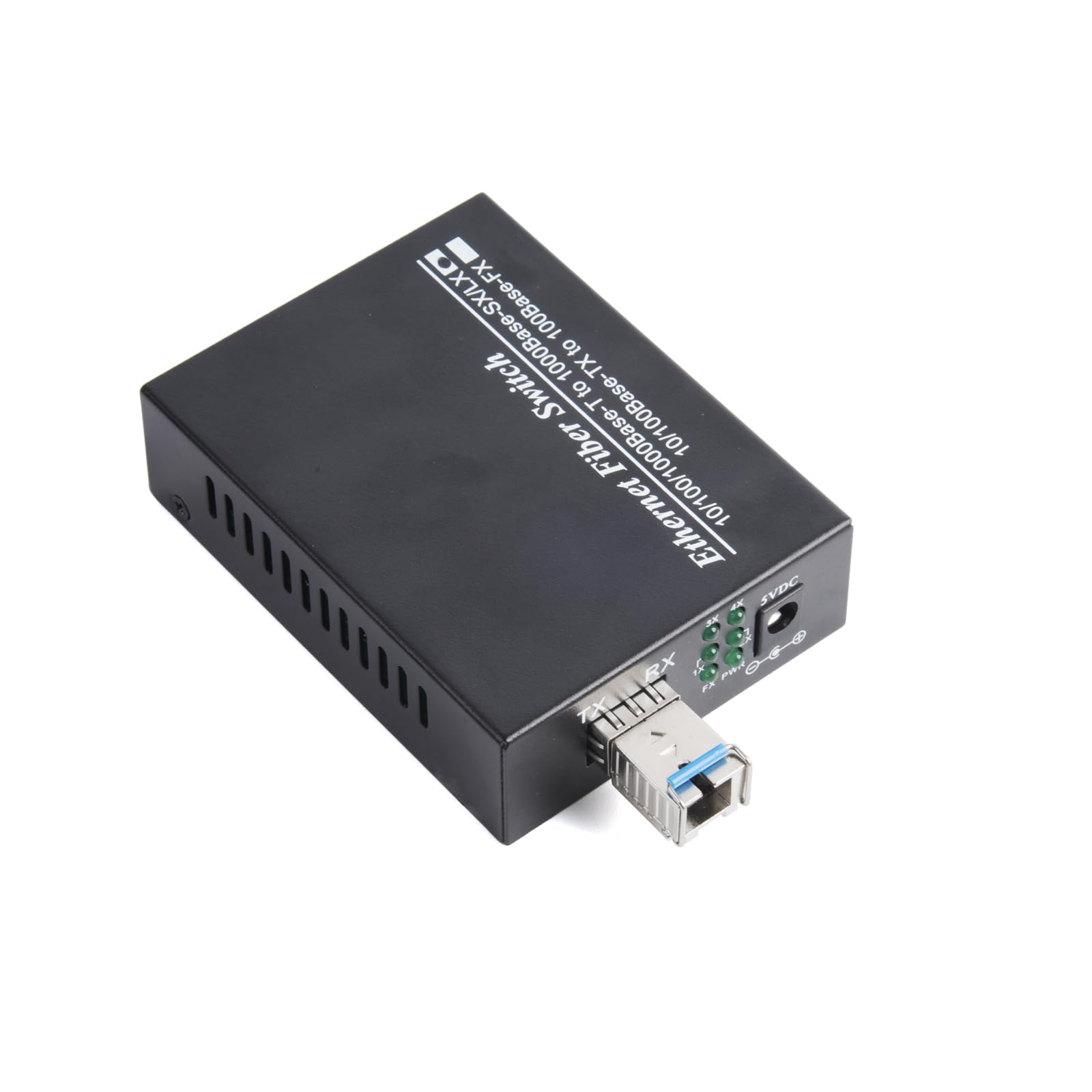 2 Stück Gigabit Ethernet LWL Medienkonverter Glasfaser 10/100/1000 Mbps inklusive SFP und RJ45 Single-Mode Dual SC Faser, 1310nm / 1550nm,3KM