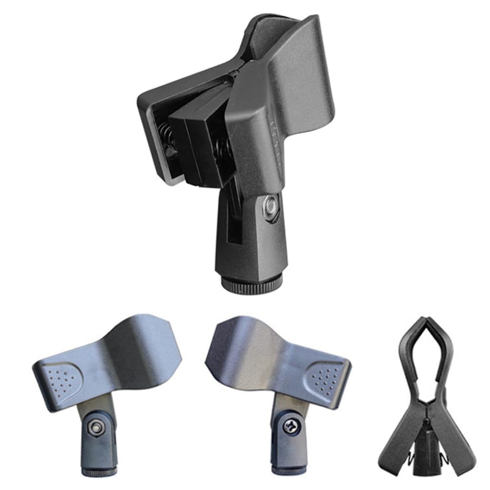4 Pieces Microphone Gripper, Microphone Housing,Microphone Holder, Microphone Clip, Microphone Clip Holder - Image 4