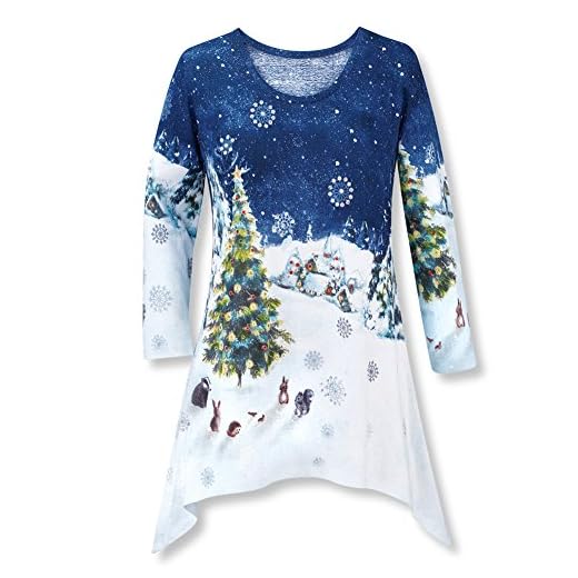 Elegant christmas sweaters for women festive holiday dressy tops and