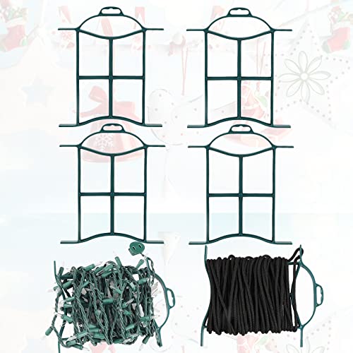 4 Pcs Christmas Light Storage Holder Strong & Hangable Line Winder Rope And Cord Organizer Extension Cord Organizer For Holiday Light Beads Cord Wire Hose Rope Paracord Storage Each Holds Up To 98 Ft #TOP7