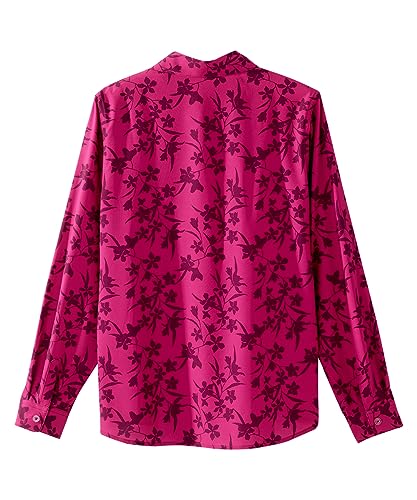 Image of Silverts Women's Adaptive Magnetic Closure Top Assisted Dressing Arthritis Clothing Easy Wear Button Shirt