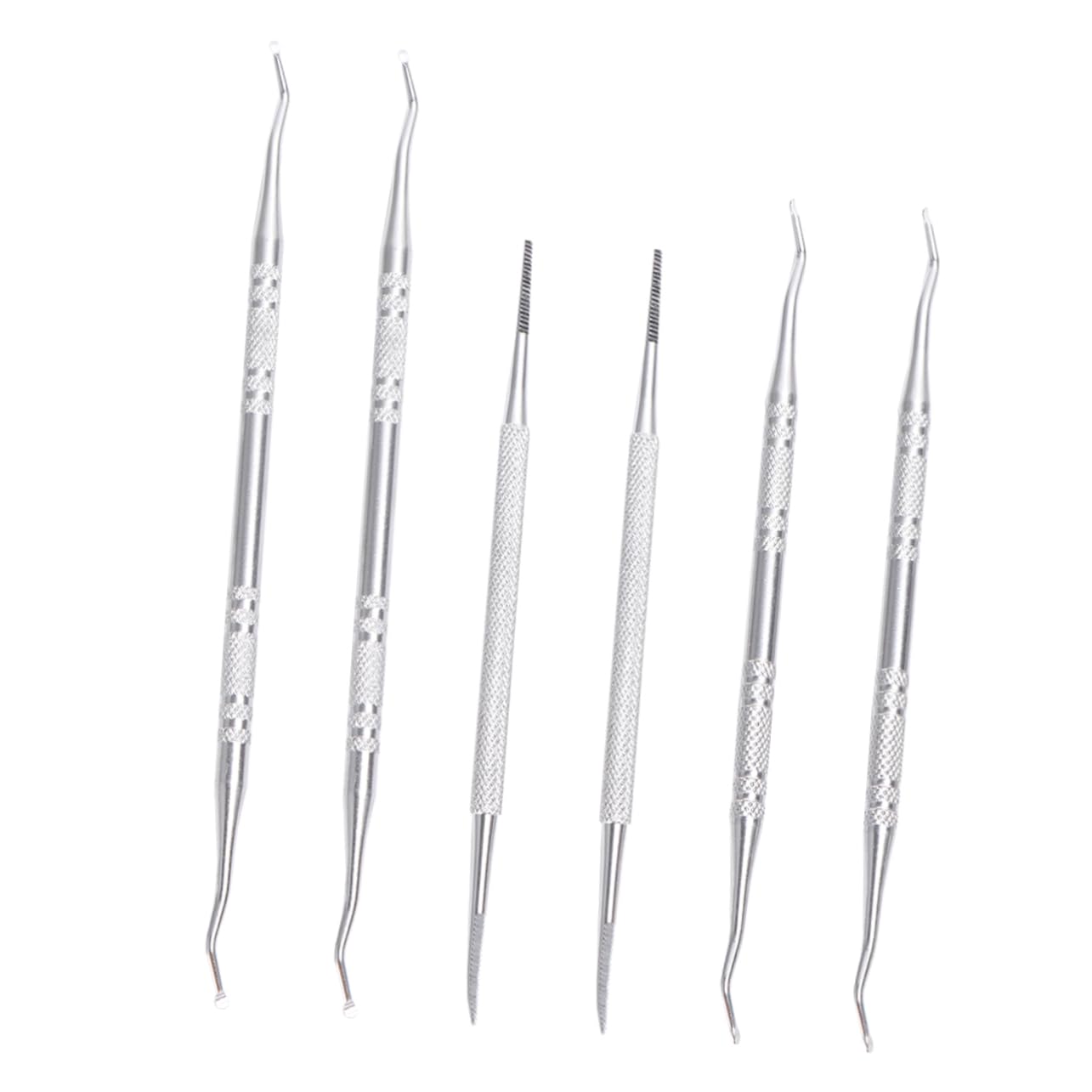 CANIGHT Salon Nail Pick Set 2 Sets/12 Pcs Steel Clippers Cuticle Remover and Pusher