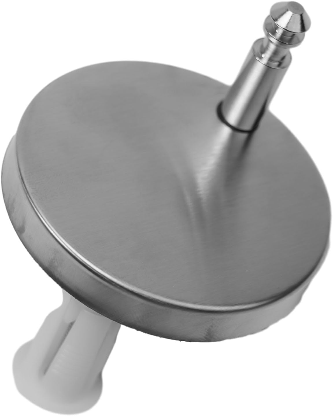 FABULETTA Stainless Steel Toilet Seat Lid Hinge Screws with Fixing Bolts, 2 Pack Replacement Hardware Kit Fits Most Standard Top Fixed Hinges and Lids, Silver(B 60MM)