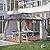 Outsunny 10' x 12' Hardtop Gazebo Canopy with Polycarbonate Roof, Aluminum Frame, Permanent Pavilion Outdoor Gazebo with Netting, for Patio, Garden, Backyard, Deck, Lawn