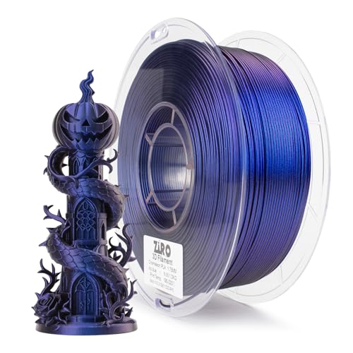 Image of ZIRO Glitter PLA Filament 1.75mm, 3D Printer Filament Shiny Sparkle PLA, Chameleon Series 1KG /2.2lbs Spool, Super Twinkle Effect Material, Fit Most FDM 3D Printers, Iris Blue Luster