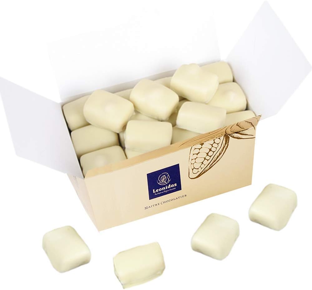 Leonidas White Belgian Manon Chocolate Gifts: 42 Luxury White Chocolate with Coffee, Manon & Manon Cafe