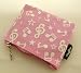Produktbild Musik-Themen Mini Münzen-Beutel Zipper Bag - Pink Embossed Weiß Musical Note Design-