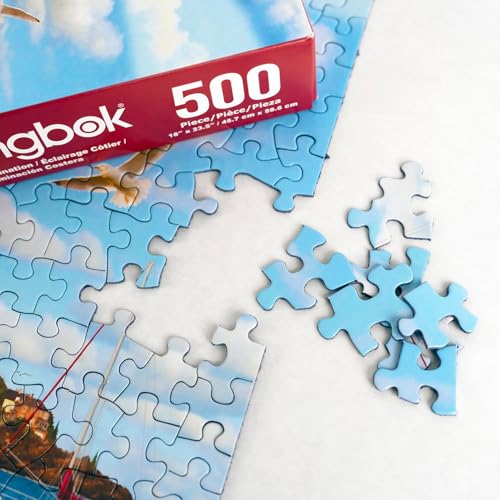 Puzzle de 500 piezas Springbok Coastal Illumination para adultos con piezas únicas, fabricado en USA con materiales ecoamigables, vistas al mar miniatura 5