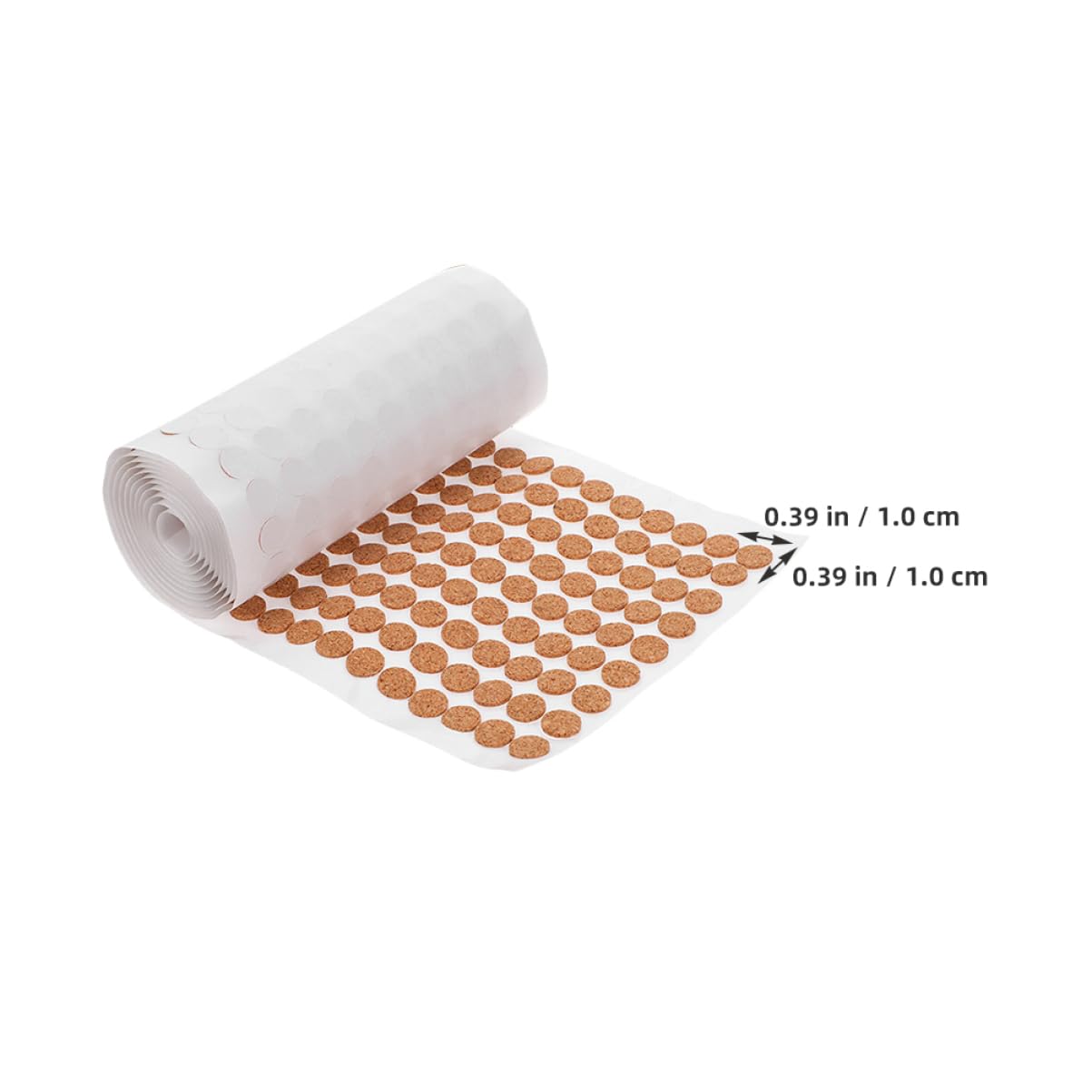 PRETYZOOM Adhesive Cork Bumpers for Kitchen Cabinets Door Protector Self-Adhesive Pads Thick Noise Reduction Cork Material Easy to Install Reusable