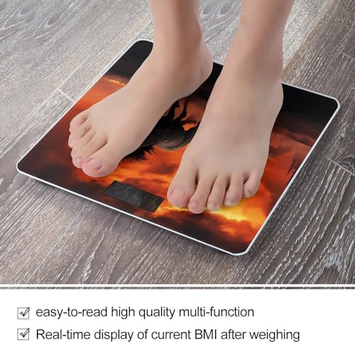 Báscula digital de baño FekiLoot con pantalla grande miniatura 5