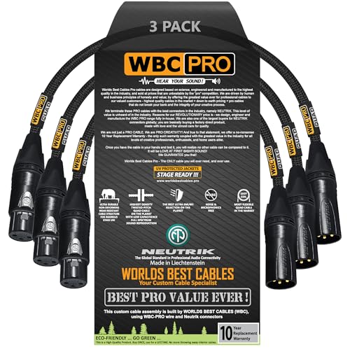 Câble Star-Quad ultra silencieux WBC-PRO-QUAD liaisons XLR mâles femelles flexibles