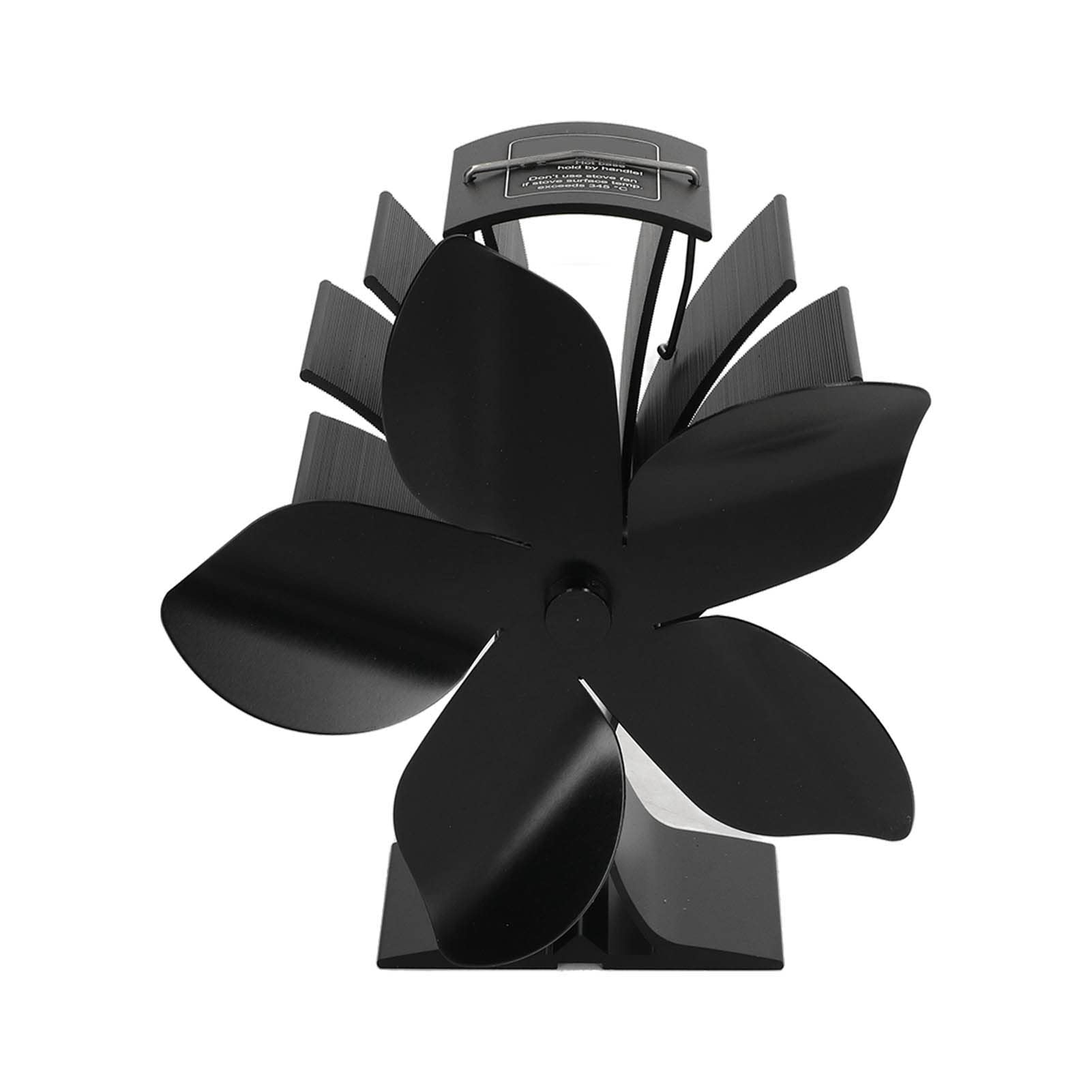 Hyuduo Ofenventilator Kaminventilator 5 Flügel Geräuscharm, for Kamin