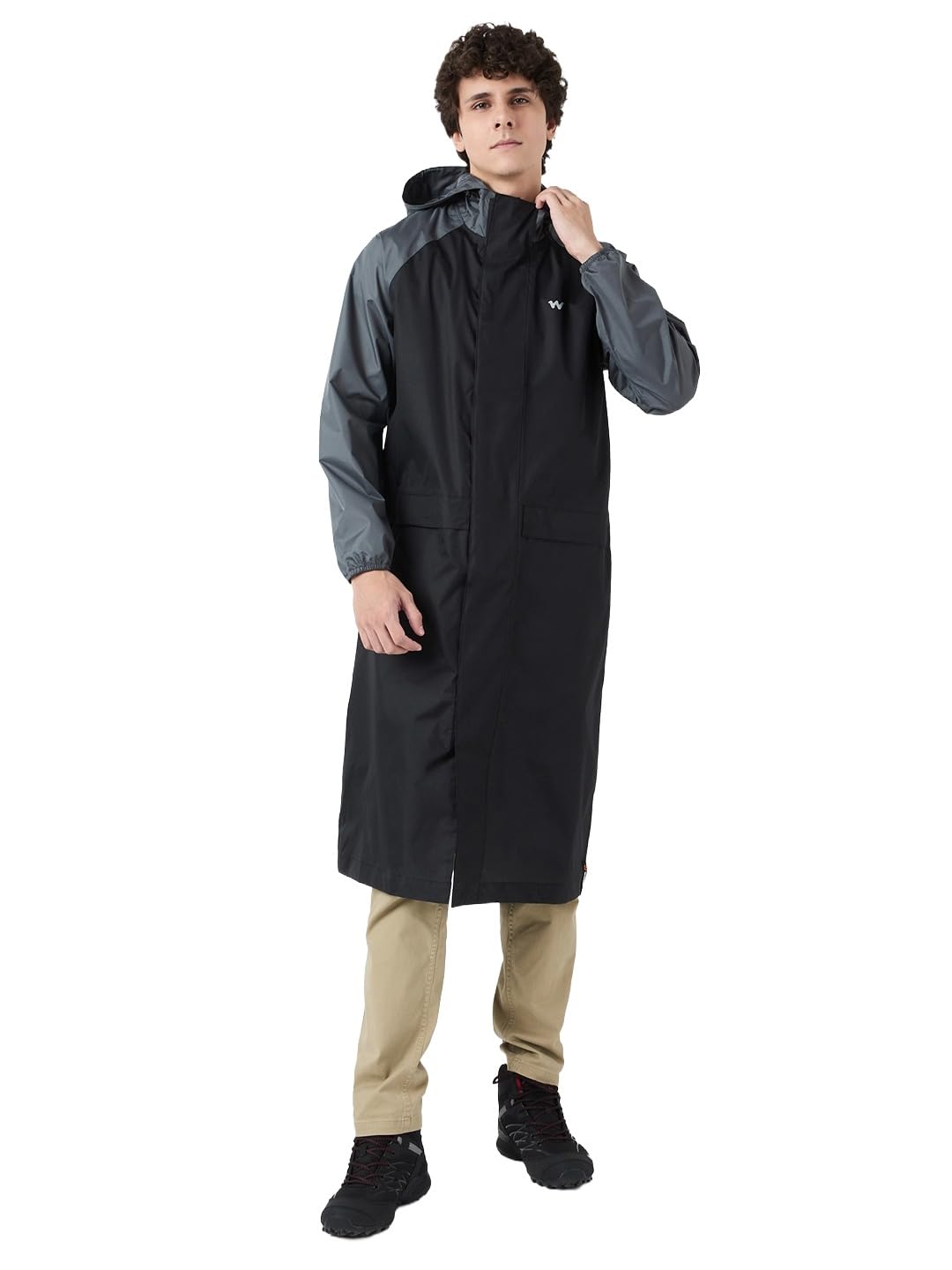 Colorblock Waterproof Raincoat for Men & Women | Lightweight Hooded Rain Wear| Ideal for College| Office| Work| Travel-image-37