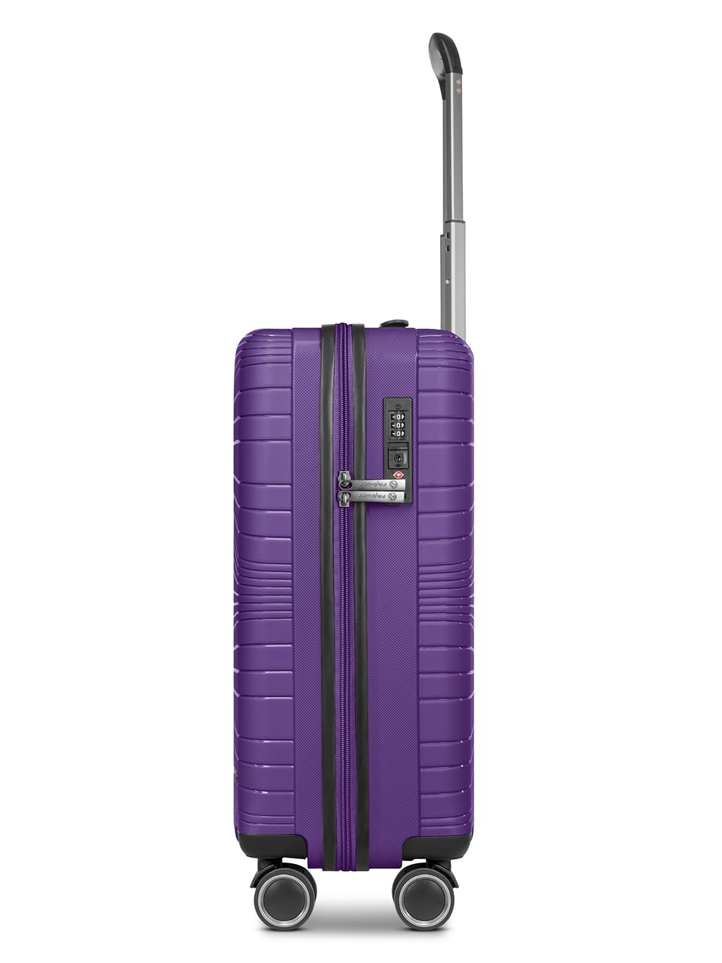 Franky Dallas 3.0 walizka na kółkach z twardą obudową, 4 rolki, purpurowy, Koffer S 55 cm, Walizka z podwójnymi kółkami i zamkiem TSA