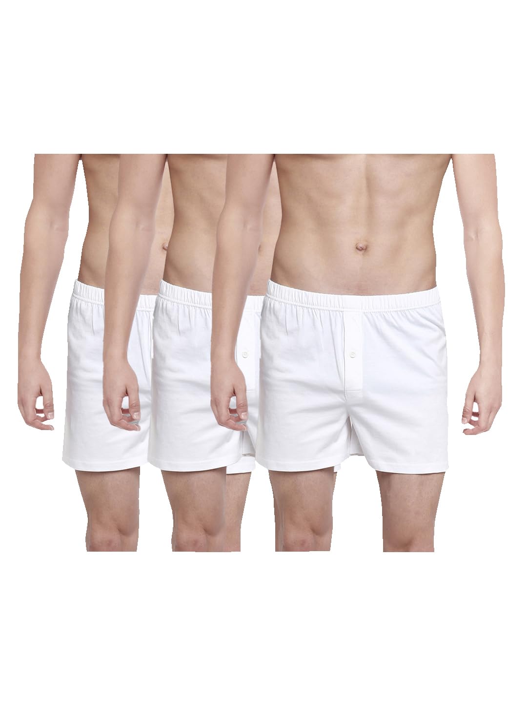 RAMRAJ COTTON Men Knitted Real Relax Without Pocket Inner Elastic Boxer (Pack Of 3)