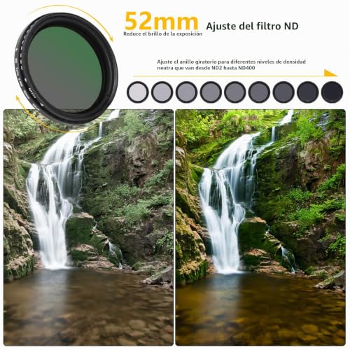 Filtro variable ND2-ND400 para evitar fotos sobreexpuestas en móviles Google Pixel e iPhone 6