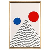 SIGNWIN Framed Canvas Wall Art Colorful Geometry Painting Canvas Prints Home Artwork Decoration for Living Room,Bedroom - 16