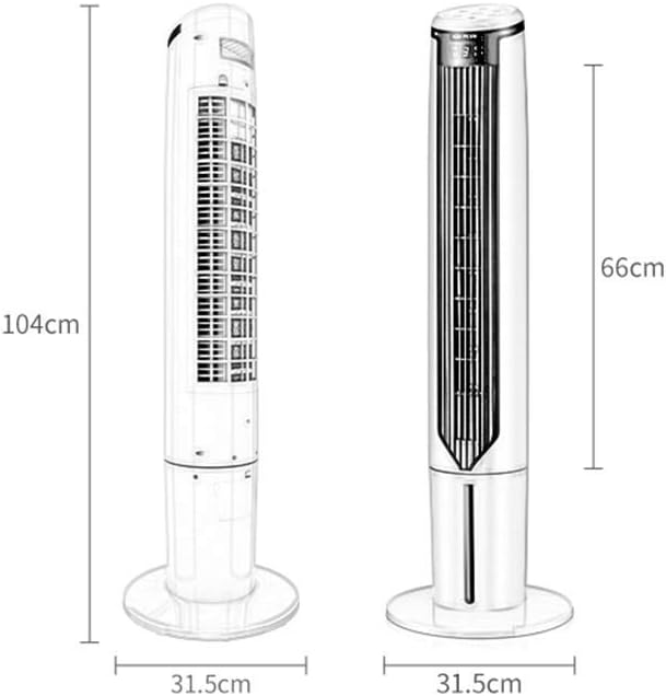 Tower Air-Conditioning Fan Remote Control Function Negative Ion Purification/Water Cooling/Energy-Saving Mute LED Display Home/Dormitory/Office