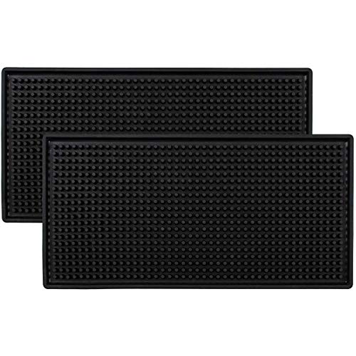 TourKing Servicio de Bar Alfombra Antideslizante Mat Servicio de Bebidas a Prueba de Calor para la Cerveza Broma de café casa Cocina Vino té Coaster 12 * 6 * 0,4 Pulgadas Paquete de 2