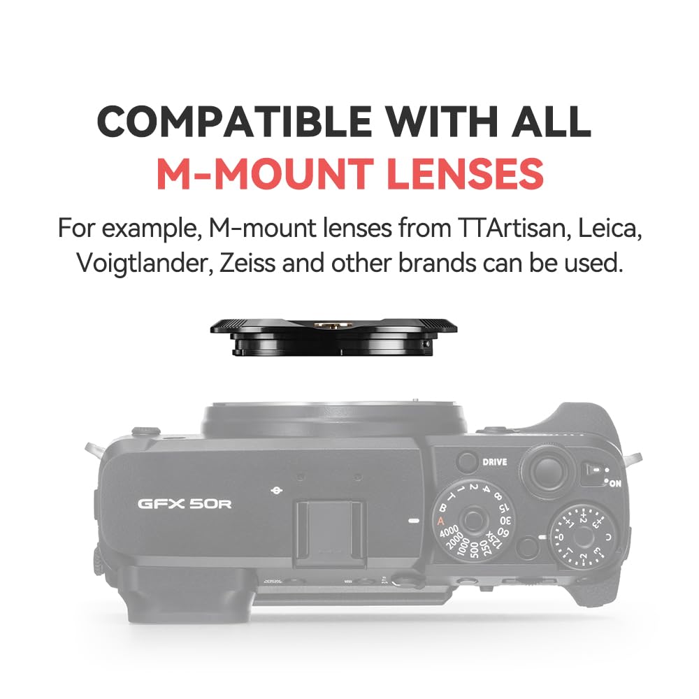 Amazon.com : TTArtisan M Lens to GFX Adapter Lens Converter Ring
