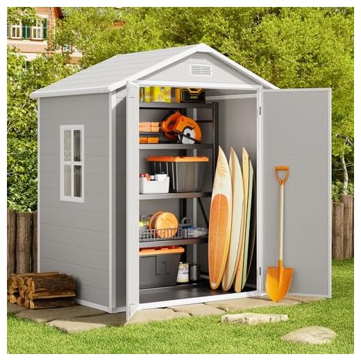 Best garden tools pick Durable Outdoor Storage Shed for Backyard