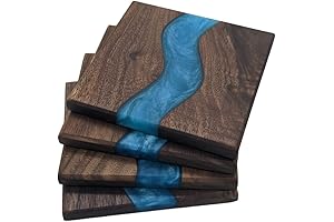 Rustic Wood Coasters for Enhanced Protection and Style