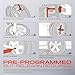 A-Premium 4PCS Pre-programmed TPMS Sensor Tire Pressure Monitoring Sensor - Compatible with Chrysler, Dodge, Jeep, Fiat - 300, Durango, Challenger, Journey, Ram 1500, Wrangler, Grand Cherokee - 433MHz