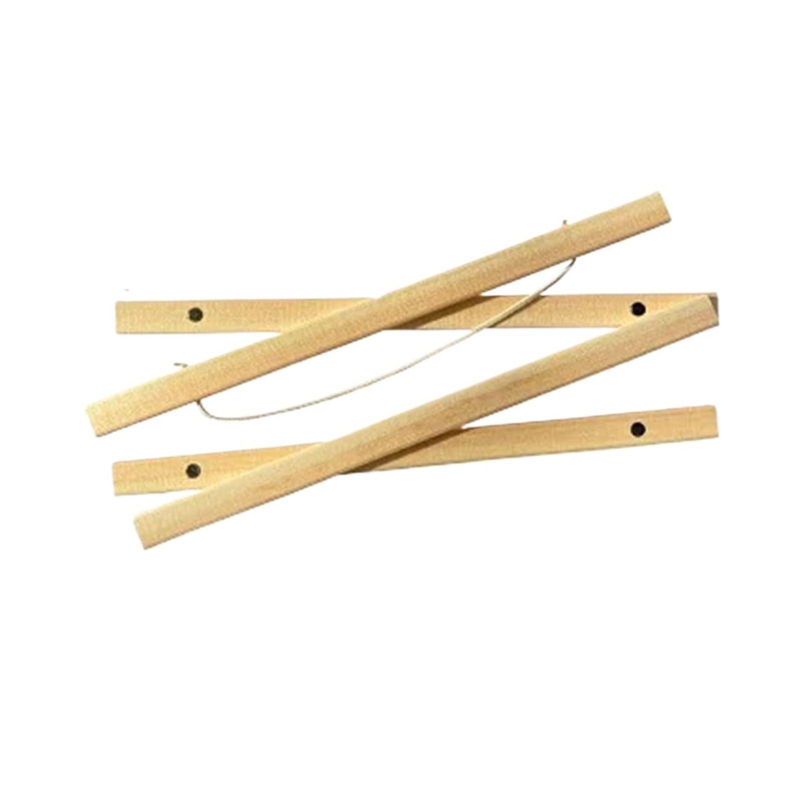 24 Pcs / 6 Set Poster Frame Hooks Wooden Hanging Photo Easel Holders Scroll Wall Mounts For Posters Photos(Yellow)