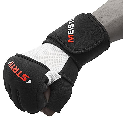 Meister Inner Stryk Gloves W/ Elitegel For Boxing & Mma - Replace Hand Wraps Or Striking Training - Black - X-Large #TOP2