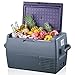Produktbild FOHERE Kompressor Kühlbox, 45L Auto Kühlschrank und Gefrierschrank,Tragbarer Mini Kühlschrank (-20~20) mit 12/24V DC & 220-240V AC für Auto, RV, LKW, Van, Boot für Camping, Reisen, Angeln, Grau