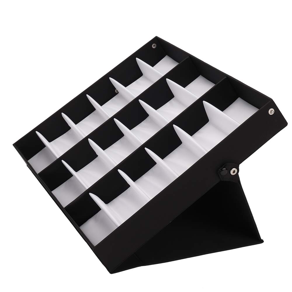 SagaSave Boîte De Rangement Pour Lunettes De Soleil, 18 Emplacements Avec Couvercle Pliable, Pour La Maison Et Le Magasin