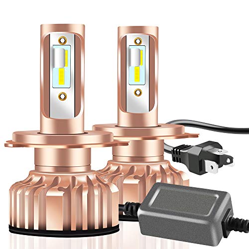 KaiDengZhe H4 9003 HB2 Super Heldere LED Koplamp Lamp Xenon Wit 85W 6000K Auto LED Koplampen Gloeilamp Halogeen Koplamp Vervanging Laag/Grootlicht Conversie Kit met Koelventilator (pak van 2)