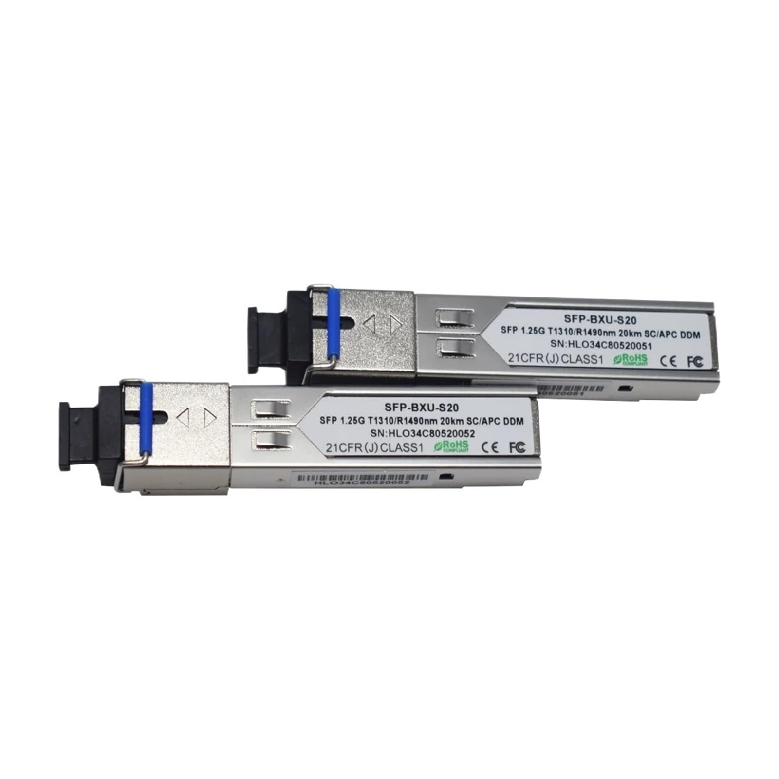 Transceptor Dom de 1000BASE DWM SFP T1310nm/R1490nm los 20KM LC/SC SFP(1 Pair LC)