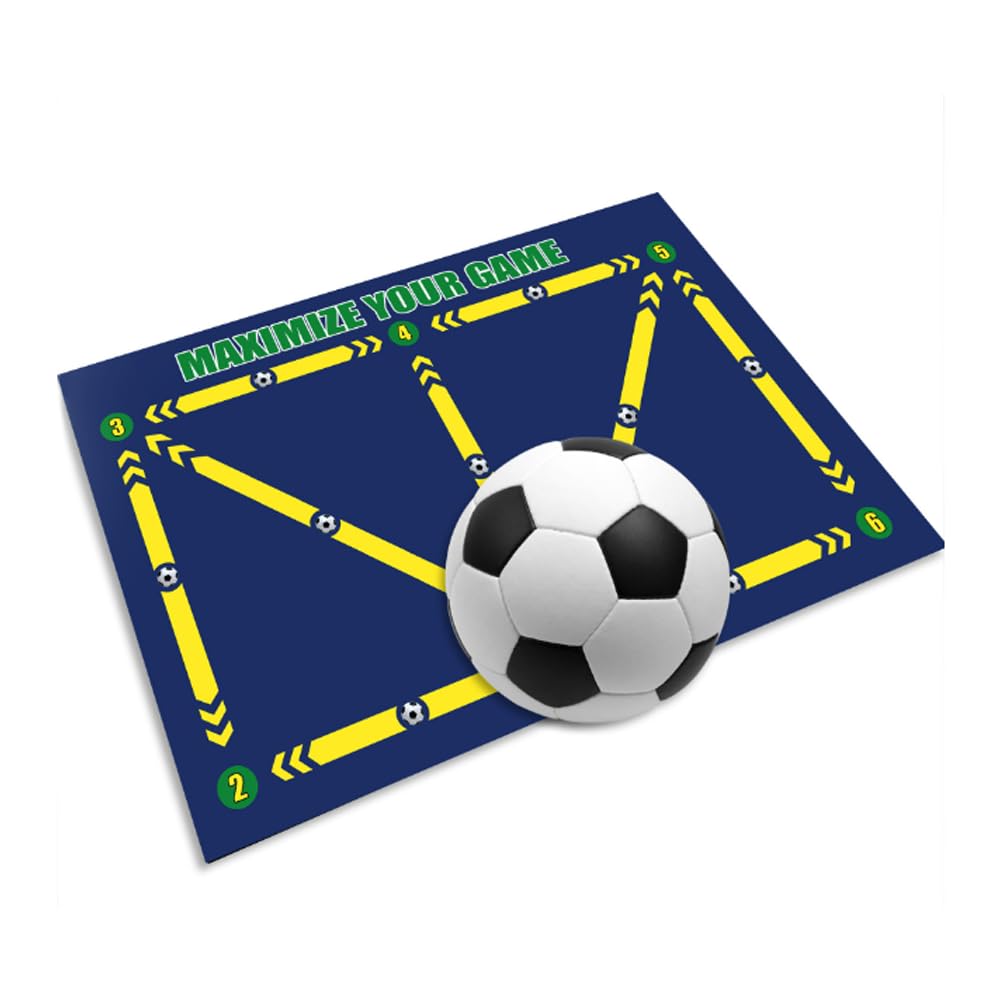 Mata treningowa do gry w piłkę nożną, 60×90 cm Antypoślizgowa duża mata treningowa Gumowa mata amortyzująca do dryblingu Cicha mata do mistrzostwa Piłka nożna Mata sportowa, sprzęt do treningu
