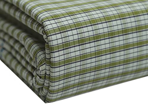 Image of Siyaram's ARG-18001 Polyester Viscose Unstitched Shirt And Trousers Fabric Set for men combo Free Size (CHECKS 05)