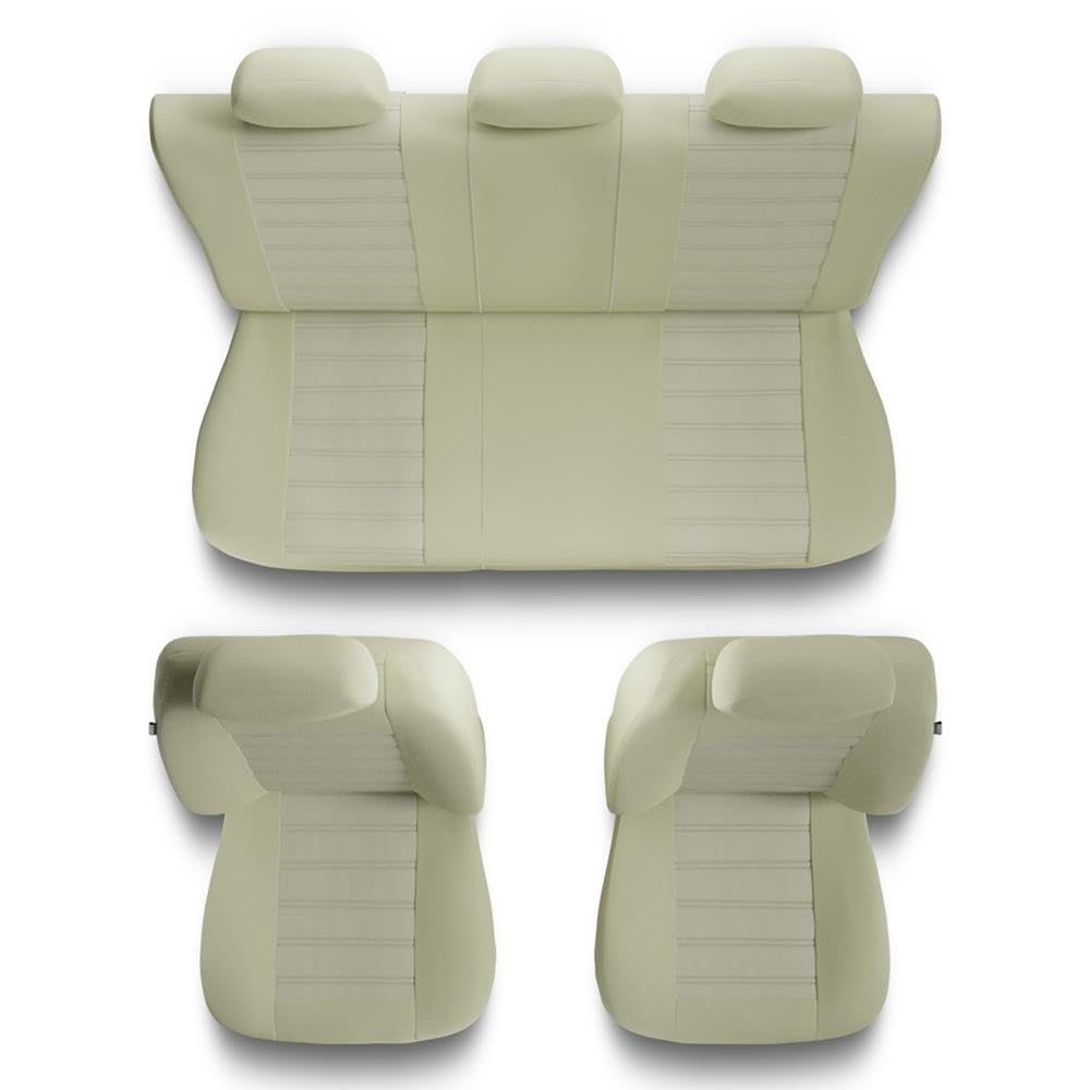 Mossa Fundas Asientos Coche aptas para BMW 3 1990-. MD-8 | E36, E46, E90, F30, G20, G21 - Compact, Coupé, Gran Turismo, Cabrio, Berlina, Touring