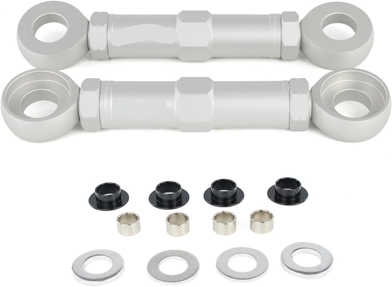 Adjustable Lowering Links Kit Motorcycle for SKI DRZ400 DRZ400E DRZ400S DRZ400SM Boulevard C50 M50 Yha Tenere700 XTZ690(Silver tenere 700)