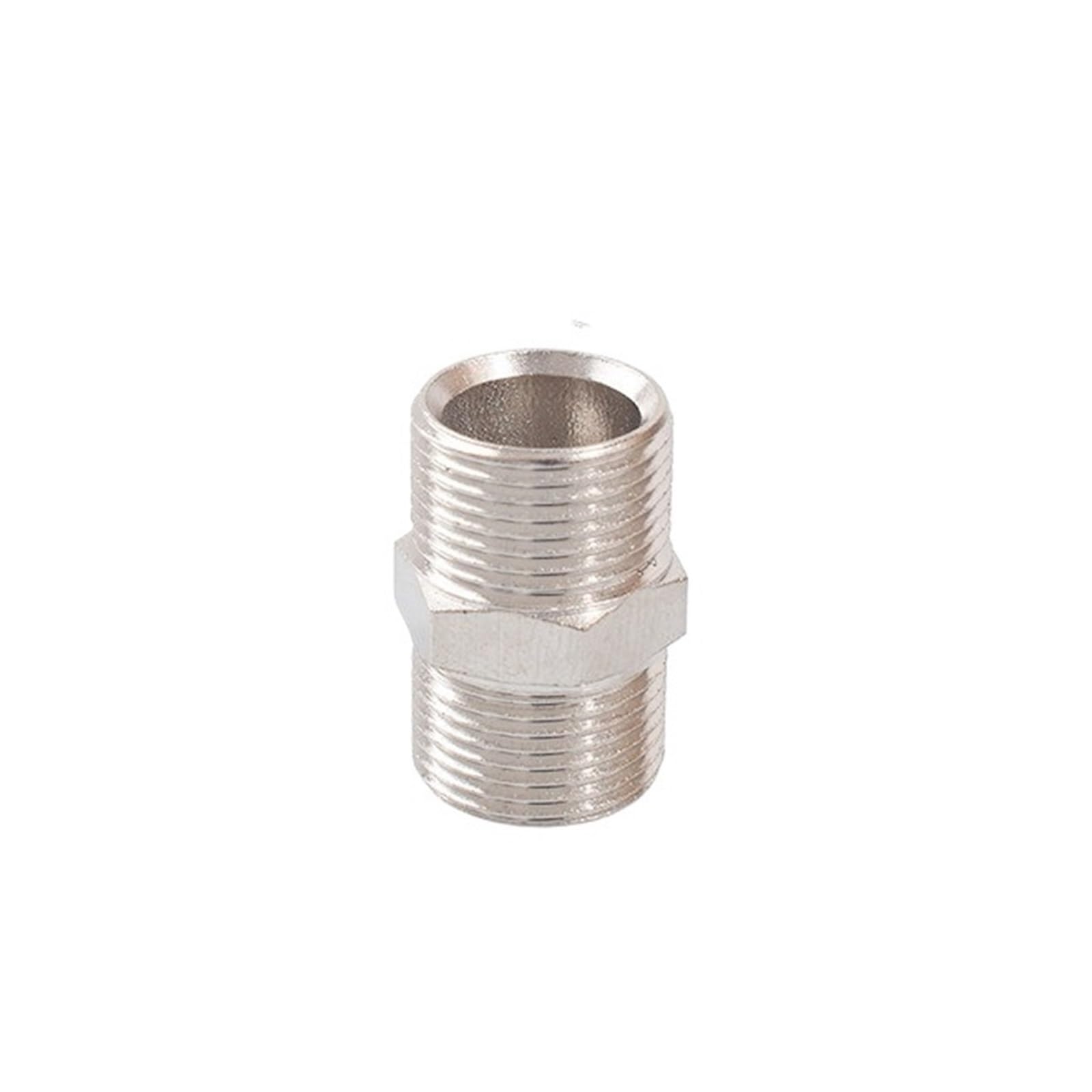 Yangc Men's M12x1 M8 M10 M12 M14 M16 M18 M20 M22 M24 Metric To Thread Brass Nickel Plated Equal Pipe Fitting Connector Adapter(M12x1)