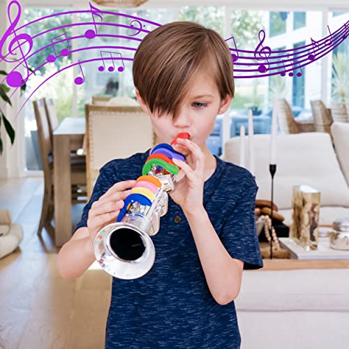 Click N' Play Clarinet With 8 Colored Keys, Metallic Silver #TOP4