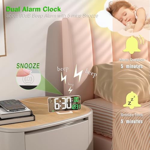 Kosumosu DIGITAL ALARM CLOCK Clock For Bedroom thumb #4
