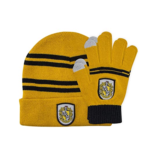 Image of Cinereplicas Harry Potter - Beanie and Gloves Set - Kids - Gryffindor /Slytherin /Ravenclaw /Hufflepuff - Offcially licensed